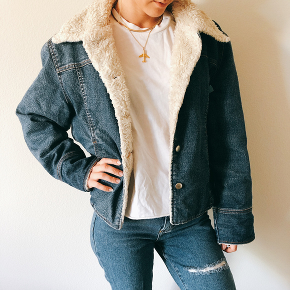 Firt Line Los Angeles Jackets & Blazers - Jean Fur Jacket